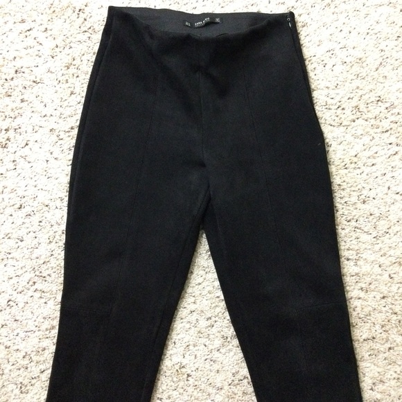 Zara Pants Faux Suede Pull On Leggings Bundle Size S - Picture 7 of 11